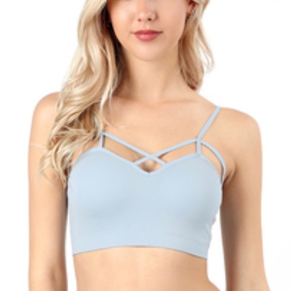 criss cross front bralette